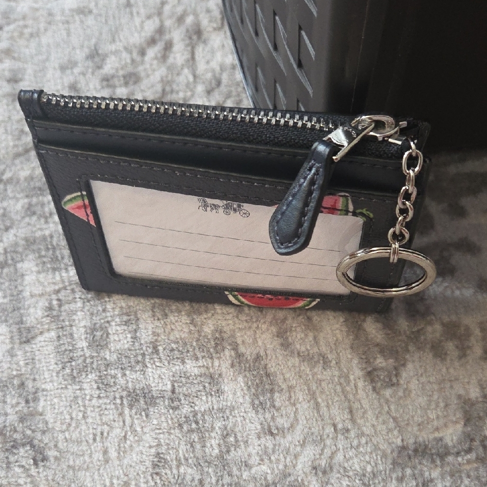 Coach Black Wallet with Watermelon Design - Picture 3 of 3